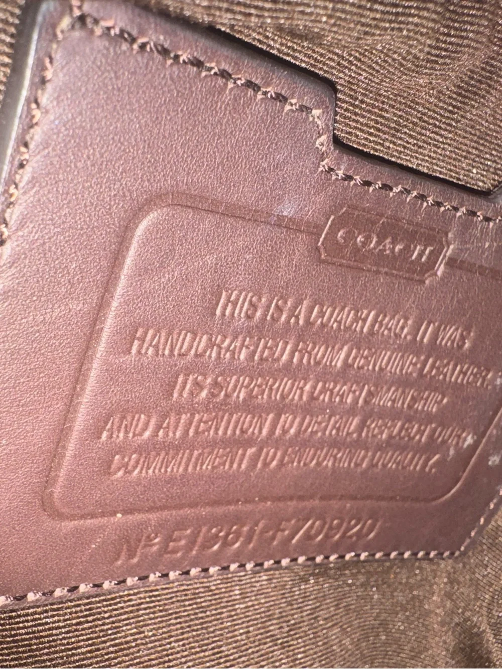 Coach stylish brown
